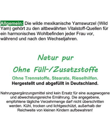 Buy Mexican Wild Yam Root Capsules - 120 Natural Supplements for Menstruation & Hormonal Balance | Pure Nature - Buy Online on GoSupps.com