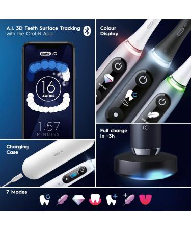 Buy Oral-B iO Series 9 Electric Toothbrush - Aqua Alabaster with 4 Brush Heads | International Shipping Available - Buy Online on GoSupps.com