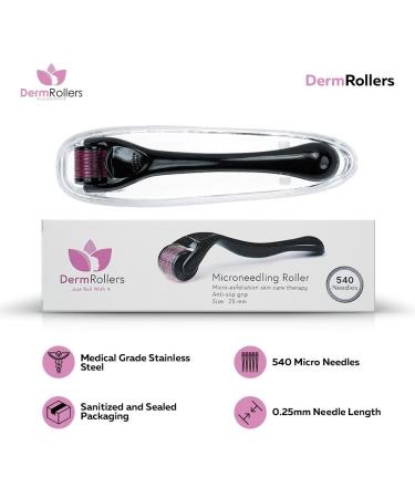 Micro 540 Needles Derma Roller 0.25mm - Skin Care Tool for Effective Skincare - Buy Online on GoSupps.com