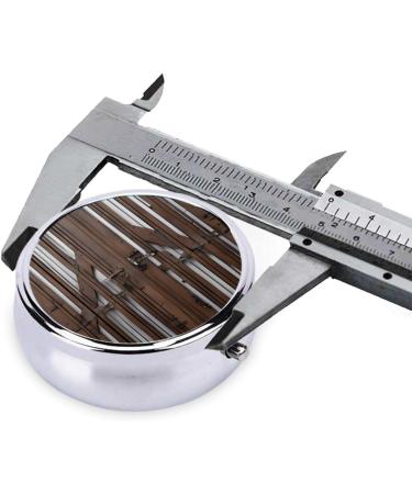 Rustic Stall Wooden Door Mini Round Pill Box - 3 Compartment Travel Pill Organizer | Portable Pocket Medicine Case for Home & Office - Buy Online on GoSupps.com