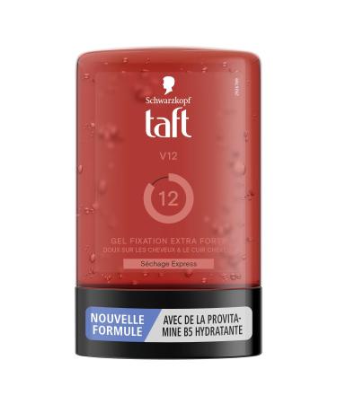Schwarzkopf - Taft - Gel Tube Coiffant - Gel V12 - Express Drying - Extra Strong Hold - Gentle on Hair and Scalp - No Sticky Effect - Provitamin B5 Formula - 300 ml