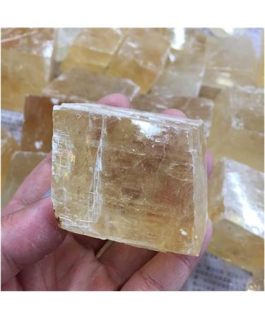 Natural Yellow Calcite Stone Crystal Quartz Cluser Rough Specimen Full of Texture - Buy Online on GoSupps.com