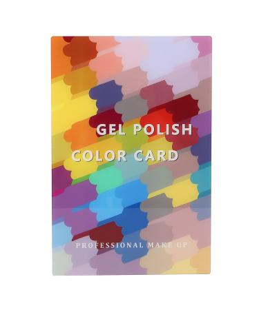 Nail Color Chart Book Nail Polish Display Book Plastic Fashionable for Manicure Shop for Beauty Salon for Girls for Women