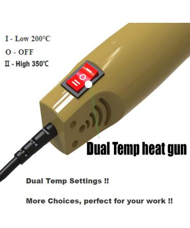Homidic 662 Dual-Temperature Mini Handheld Heat Gun - Professional Heat Tool for Crafts, Electronics, Shrink Wrapping, and DIY Projects - Buy Online on GoSupps.com