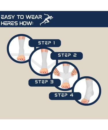 Ankle Brace for Sprained Ankle | 360 Compression Support for Achilles Tendonitis & Plantar Fasciitis | Breathable Sports Wrap for Men & Women - Buy Online on GoSupps.com