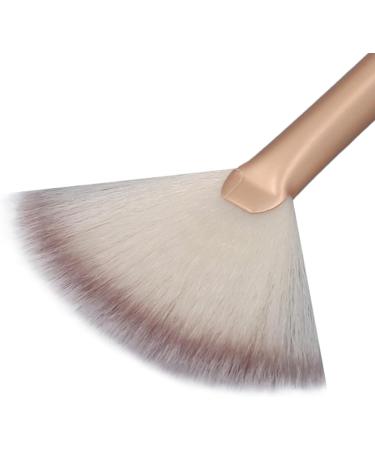 Facial Fan Mask Brushes Champagne Color 3 Colors Soft Face Applicator Brushes for Travel for Family - Buy Online on GoSupps.com
