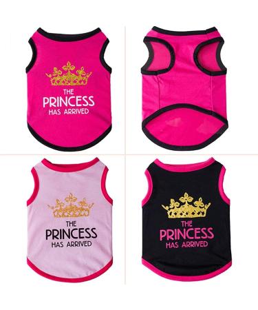 3-Pack Princess Prince T-Shirts for Dogs & Cats Cute Costumes for Small & Medium Pets | Shop Now! - Buy Online on GoSupps.com