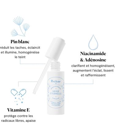 Pol ar - Anti-Dark Spot Serum - Eternal Snow with White Pine - Reduces dark spots clarifies and brightens - 96% Natural Vegan Made in France - 30ml - Buy Online on GoSupps.com