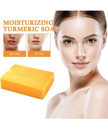 Organic Turmericsoap For Darkspots Turmericsoap For Skin Brightening And Clearing Formula Natural Turmericsoap Bar RPw111 (Yellow One Size) 1 count (Pack of 1) Yellow - Buy Online on GoSupps.com