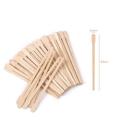 400 PCS Wax Spatel Sticks - Premium Hair Removal Eyebrow Wax Applicators | Wood Waxing Spatula for Crafts & Beauty - Buy Online on GoSupps.com