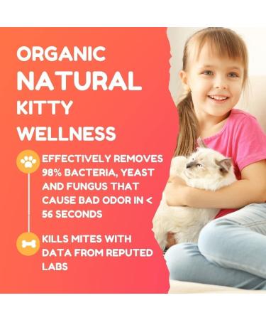 Petglow Organic Herbal Ear Mite Treatment Drops for Cats - Ear Infection Cleaner for Mites - Buy Online on GoSupps.com