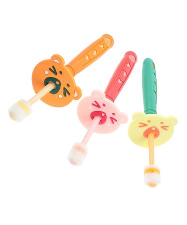 ORFOFE 3 pieces toothbrush children toothbrush tooth cleaning brush toothbrush children