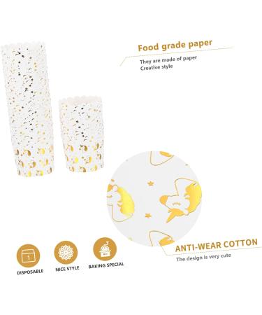 OUNONA 50 Pcs Unicorn Muffin Cup Cupcake Cup Cupcake Sleeve Wedding Cake Stands Muffin Paper Case Muffins Cups Crystal Candy Dish Garlic Holder Paper Cups Baking Cups Disposable Lining 6X5.4X5.4CM Assorted Color - Buy Online on GoSupps.com