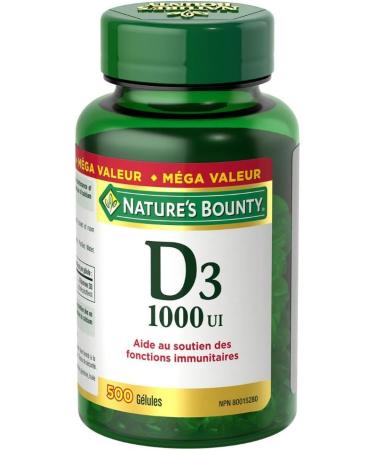 Nature's Bounty Vitamin E Pills And Supplement Helps Maintain Health 400Iu 200 Softgels & Vitamin D3 Pills and Supplement Helps Support Immune Function 1000iu 500 Softgels Vitamin+ Vitamin D3 Pills - Buy Online on GoSupps.com