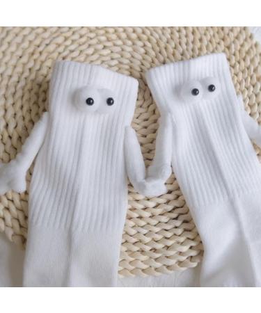 3D Doll Couple Funny Magnetic Suction Couple Socks (2 Pairs) Unisex Mid-Tube Novelty Socks - Buy Online on GoSupps.com