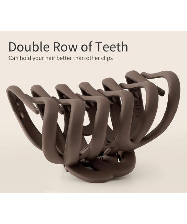 Sunolga Large Octopus Claw Clips for Thick Long Hair - Strong Hold Matte Hair Clips for Women - 3.5'' Big Size in Beige/Black/Light Coffee/Dark Brown - Buy Online on GoSupps.com
