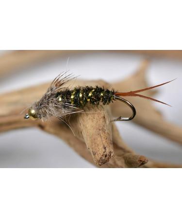 Region Fishing 20 Incher Stonefly Nymph Fly | Tungsten Bead | Mustad Signature Hooks |1 Dozen Flies Hook #14