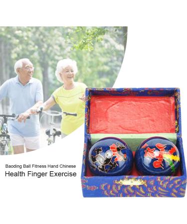 Kisbeibi Baoding Balls - 4.45cm Feng Shui Tai Chi Health Balls with Box | Dragon & Phoenix Design for Meditation & Relaxation - International Shipping Available - Buy Online on GoSupps.com