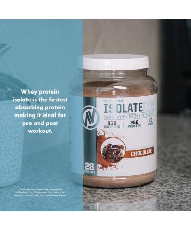 IsolateOne Whey Isolate Protein Powder by NutraOne â 100% Pure Whey Isolate Powder (Gourmet Chocolate - 2 lbs.) - Buy Online on GoSupps.com