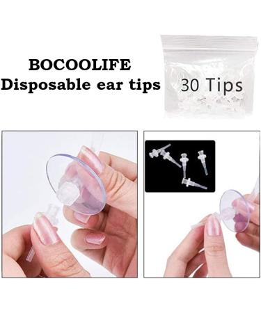 BOCOOLIFE Earwax Removal Kit - Ear Cleaning System with Lighted Curette, Basin, and 30 Tips - Safe and Easy Ear Wax Cleaner for All Ages - Buy Online on GoSupps.com