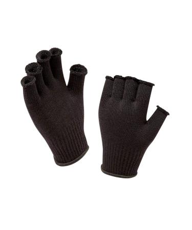 SEALSKINZ Unisex Solo Non-Waterproof Merino Wool Gloves One Size Black