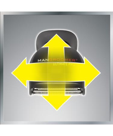 MANGROOMER Ultimate Pro Back Shaver - 2 Shock Absorber Flex Heads, Power Hinge, Extreme Reach Handle & Power Burst - Buy Online on GoSupps.com