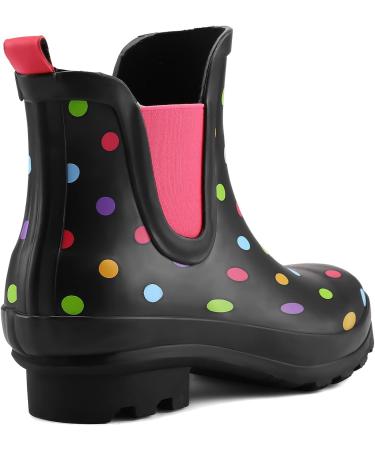 K KomForme Women's Waterproof Short Rain Boots - Size 7-7.5 | Anti-Slip Outdoor Garden Work Shoes in Colorful Design - Buy Online on GoSupps.com