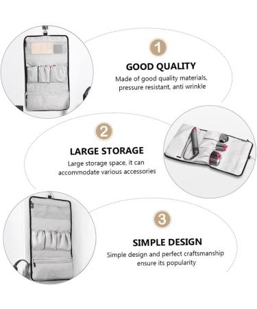 WOONEKY Hair Curler Storage Bag Travel Organizer Hair Dryer Nylon - Buy Online on GoSupps.com