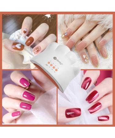 Mobray 48W UV LED Nail Lamp | Cat Claw Shape Nail Dryer | 3 Timer Settings | Gel Polish Curing Light for Gel and Poly Nail Polish (White) - Buy Online on GoSupps.com