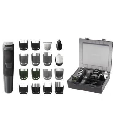 Philips Norelco Multi Groomer MG5760/40-18 piece beard body face nose and ear hair trimmer and clipper w/storage case