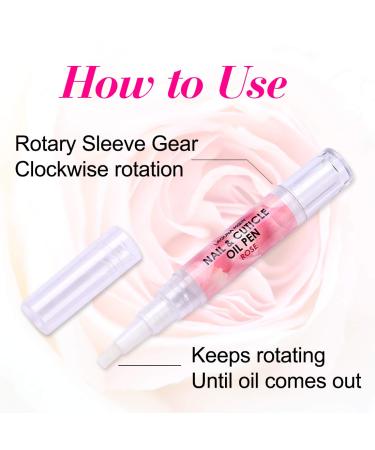 Lagunamoon Rose Cuticle Oil Pen - Nail Care for Growth & Repair - Nourishing Moisturizer for Damaged Nails - 5ml 1-Pack - Buy Online on GoSupps.com