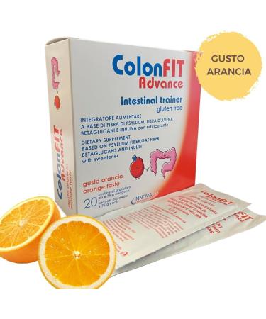 INNOVARES Colonfit Orange Taste for Slow Motion Intestinal Transit Irritable Bowel Lazy Constipation - Natural Fibers for Microbial Intestinal Balance - 20 Sachets (Red Fruits) - Buy Online on GoSupps.com