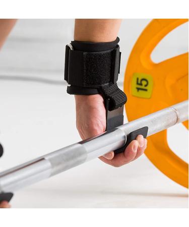 JORTMRD 2-Pack Train Aids with Hooks for Strength Training & Pull-Ups | Lift Weights Safely - Fast Grip Gym Accessories for Men & Women - Joint Protection (Black) - Buy Online on GoSupps.com