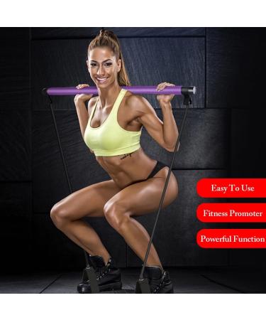 Pilates Sculpt Bar 1/2PCS Fitness Long Resistance Bands Bar Portable Yoga Exercise Stick Bar Pilates Workout Gym Equipment for Men Women Home & Bodybuilding 1pc - Buy Online on GoSupps.com