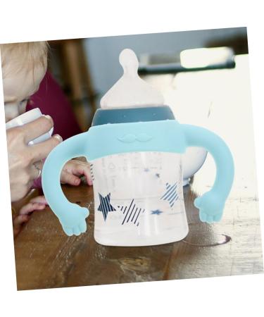 Toyvian 4 Pcs Bottle Handle Bottle Accessories Bottle Grip Handle Bottle Grip Silicone Bottle Grip Child Silica Gel Silicone Soft Wide Mouth 14.00X5.00X5.00CMx2pcs Sky-bluex2pcs - Buy Online on GoSupps.com