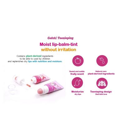 Teenieping Kids Dual Lip Balm and Tint | Fruit Flavored Lip Gloss for Pretend Play | Non Toxic Makeup for Girls Ages 3-8 - Buy Online on GoSupps.com