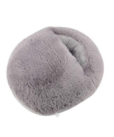 Raguso Electric Foot Pillow Electric Foot Warmer Pillow USB Foot Warmer for Dormitory(Gray) Gray