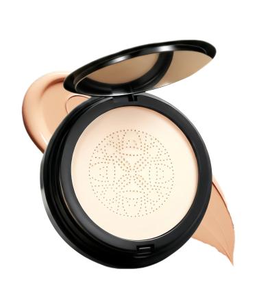 Cushion Foundation Waterproof Moisturizing Lightweight Natural Makeup Air Cushion CC Cream Foundation | For Everyday Wear Spring Autumn Night Evening Wedding Travel Beach Photography Stage