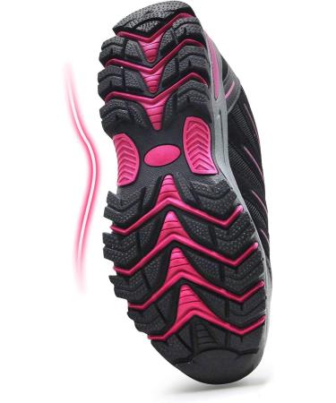BomKinta Women's Hiking Shoes 10.5 Black | Anti-Slip Lightweight Breathable Trekking Shoes - Buy Online on GoSupps.com