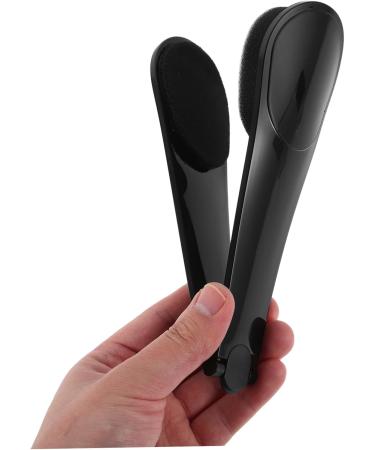 SAFIGLE Applicateur de Lotion pour Dos Brosse Autobronzante Masseur de Dos Portatif ponge de Bain avec Manche Applicateur Noir - Buy Online on GoSupps.com
