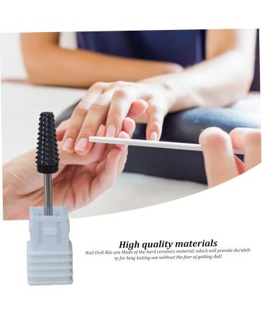 Nail Drill Bits 5 In 1 Nail Drill Bit Nail Polishing Bit for Nail Drill Cone Shape Manicure Drill Bit Cuticle Drill Bits for Nails Gel Polish Nail Art Tool 2.35mm - Buy Online on GoSupps.com
