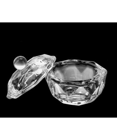 Clear Acrylic Liquid Powder Dappen Dish Set - 2 Glass Nail Art Bowls with Lids for Perfect Nail Designs - Buy Online on GoSupps.com