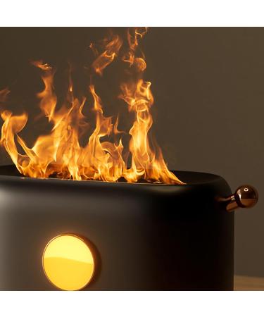 Flame-Air Diffuser Humidifier | Essential Oil Aroma Therapy | Auto-Off Function for Home & Office (Black) - Buy Online on GoSupps.com