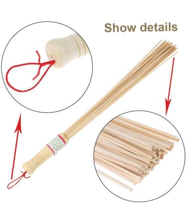 Handheld Bamboo Massage Pencil - Polished Body Massager with Lanyard | International Shipping Available - Buy Online on GoSupps.com