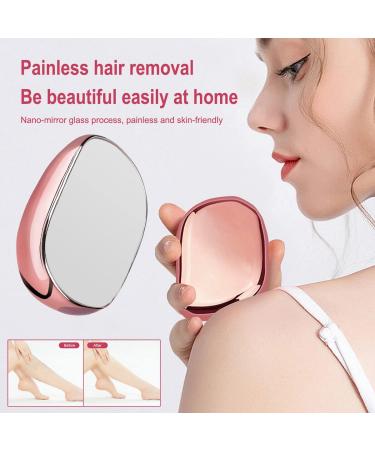 Crystal Hair Removal Eraser | Painless Hair Remover for Men and Women | Suitable for Legs, Arms, Back | Magic Hair Removal Device | Pink - Buy Online on GoSupps.com