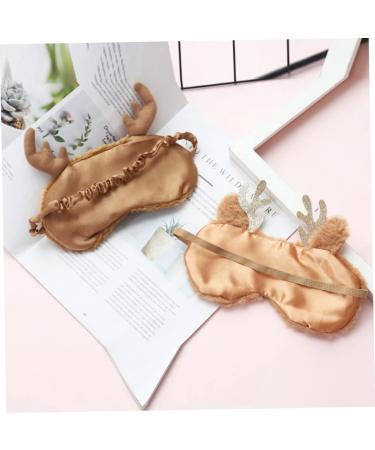 Shop NOLITOY 4 Pcs Animal Eye Masks | Plush Rudolph Eye Cover for Travel & Sleep | Soft Blindfolds for Comfort & Style - Buy Online on GoSupps.com