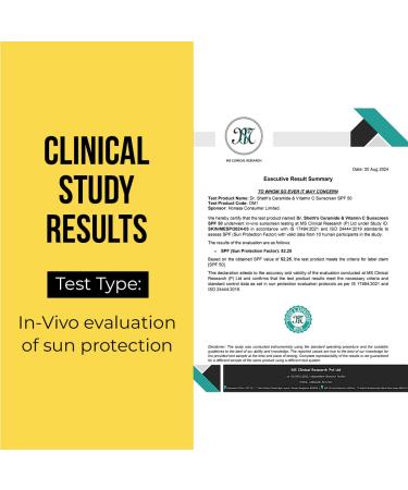 Dr. Sheth's Ceramide & Vitamin C Sunscreen SPF 50+ | UVA UVB Protection | Unisex One Step Routine | 1.76 Oz - Buy Online on GoSupps.com