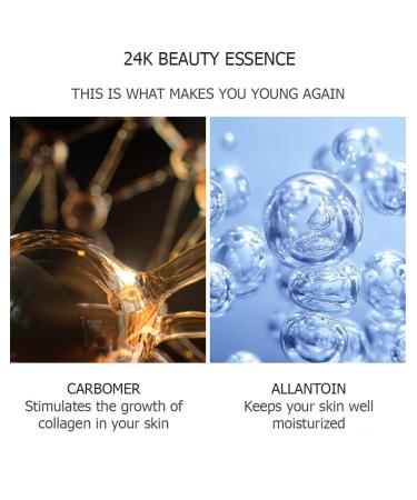 VENZEN Gold Protein Peptide Essence Serum for Combination Skin | 5x15ml | Deep Moisturizing & Skin Improvement - Buy Online on GoSupps.com