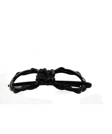 1pc dragonfly clip 8-shape flower decor 8x2.5cm in black - Made in Germany - WeLoveBeads