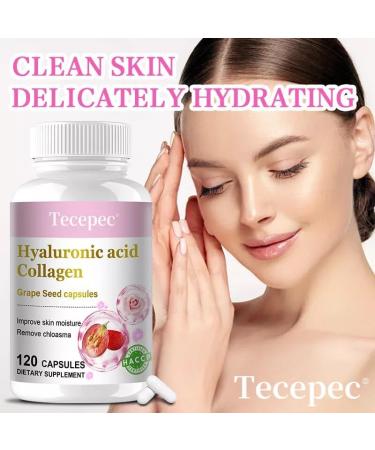 Marine Collagen 1000mg with Vitamin C Hyaluronic Acid - Skin Bones Joints - Buy Online on GoSupps.com